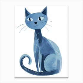 Ojos Azules Cat Clipart Illustration 4 Canvas Print
