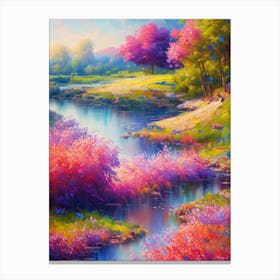 River Of Flowers Canvas Print