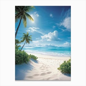 Beach Scene Canvas Print