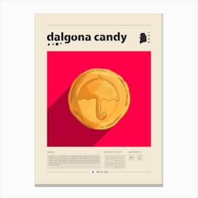 Dalgona Candy Canvas Print