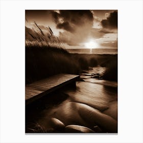 Sunset At The Beach 715 Canvas Print