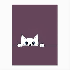 Cute hidden Cat Canvas Print