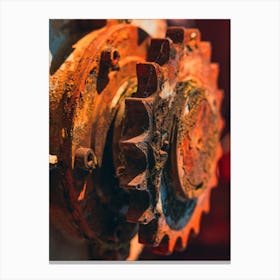 Rusty Gears Canvas Print