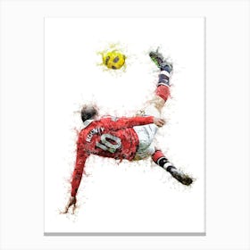 Wayne Rooney Bicycle Kick 1 Canvas Print