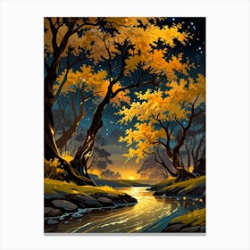 Autumn Forest Landscape 1 Canvas Print