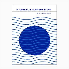 Bauhaus Blue Exhibition 29 Canvas Print