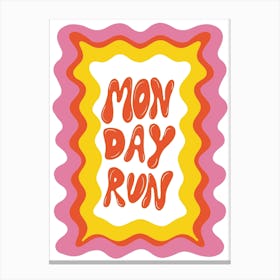 Monday Run Canvas Print