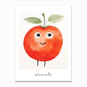 Friendly Kids Tomato 2 Poster Canvas Print