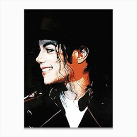 Michael Jackson king of pop music 4 Canvas Print