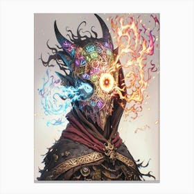 Demon Mask Canvas Print