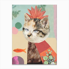 Cat King Canvas Print