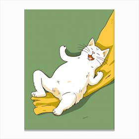 Cat On A Hammock Canvas Print