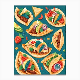 Mexican Tacos Canvas Print