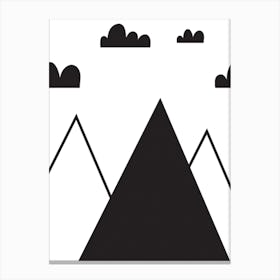 Scandi Mountain Canvas Print