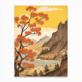 Akikusa Autumn Dandelion 3 Japanese Botanical Illustration Canvas Print