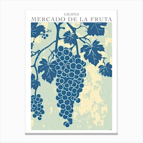 Mercado De La Fruta Grapes Illustration 1 Poster Canvas Print