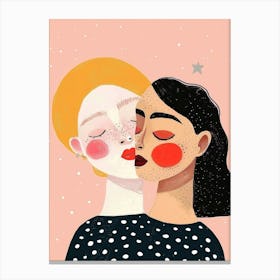 Two Women Kissing 26 Canvas Print