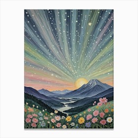 Cosmic Sunset Canvas Print