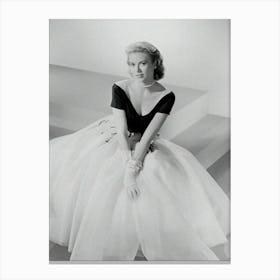 American Actress Grace Kelly Of The Crime Drama Rear Window Canvas Print