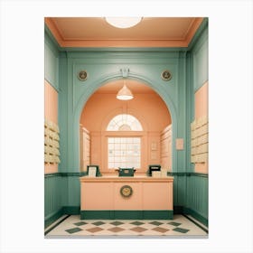 Retro Post Office Photography Wes Anderson Style Canvas Print