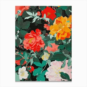 Great Japan Hokusai Japanese Flowers 10 Canvas Print