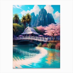 Chinese Bridge Canvas Print