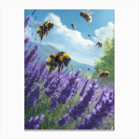 Cuckoo Bee Storybook Illustration 11 Canvas Print