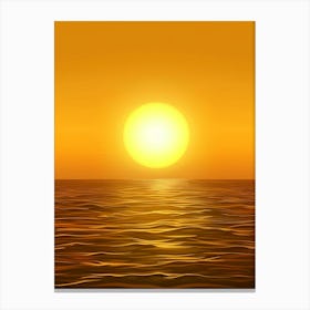 Sunset Over The Ocean 96 Canvas Print