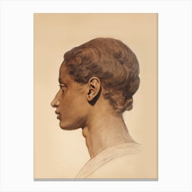 Male Drawing Vintage Canvas Print