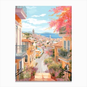 Malaga Spain 6 Illustration Canvas Print