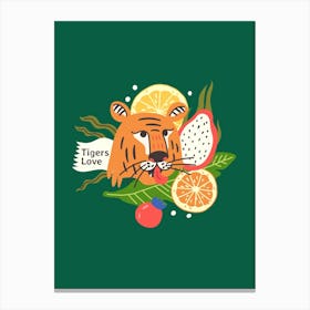 Tigers Love Canvas Print