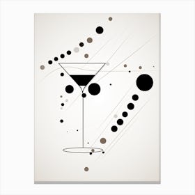 Mid Century Modern Espresso Martini Floral Infusion Cocktail 7 Canvas Print