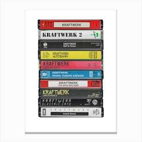 Kraftwerk - Albums - Cassette Print Canvas Print