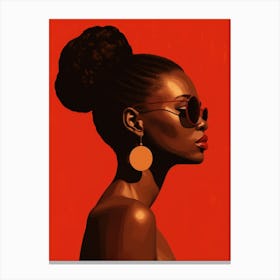 Portrait Of An African Woman Canvas Print