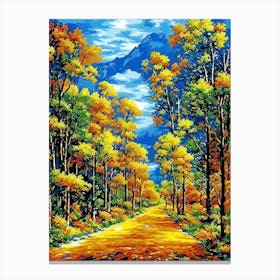 Autumn Road Canvas Print