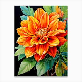 Dahlia 16 Canvas Print