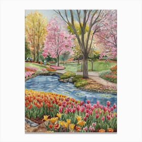 Spring In The Park Canvas Print