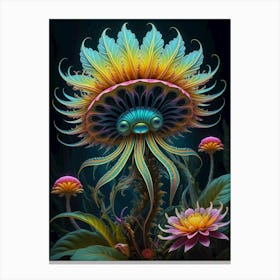 Psychedelic Flower Canvas Print