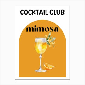 Cocktail Club Mimosa Canvas Print