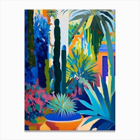 Jardin Majorelle, 1, Morocco Abstract Still Life Canvas Print