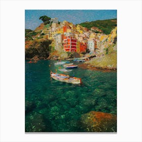 Cinque Terre Seaside In Italy Canvas Print