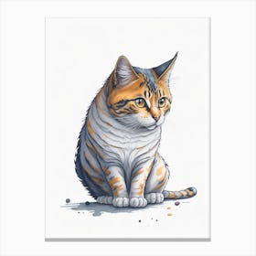 Tabby Cat Canvas Print