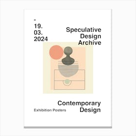 Speculative Design Archive Abstract Poster 30 Canvas Print