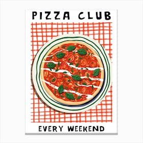 Pizza Club Canvas Print