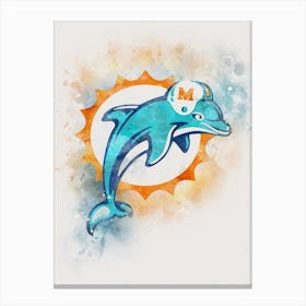 Miami Dolphins 3 Canvas Print