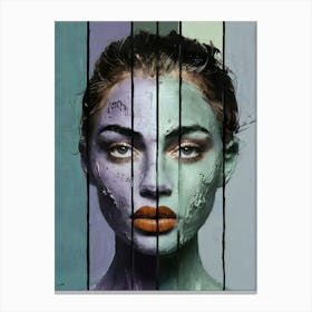 The Face Behind The Bars Canvas Print