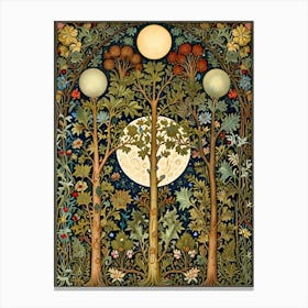 William Morris Moonlight In The Trees 5 Canvas Print