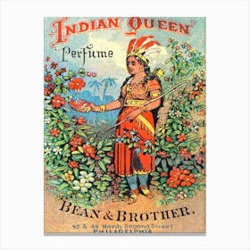 Indian Queen, Vintage Advertisement Canvas Print