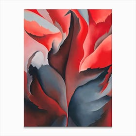 Georgia O'Keeffe - The Red Maple at Lake George 1 Canvas Print