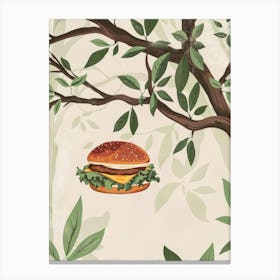 Burger In The Tree Canvas Print